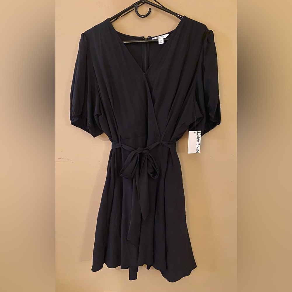 Nine West Classic Knee Length Black Dress